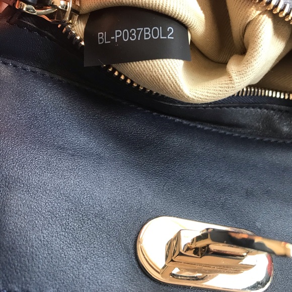 Valentino Rockstud Trapeze Tote Small Navy EUC - Picture 13 of 13